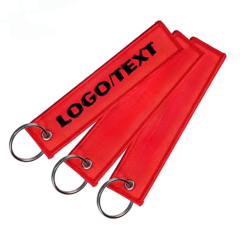 Embroidery Ribbon - Logo Kustom Tas Penerbangan Pita Gantungan