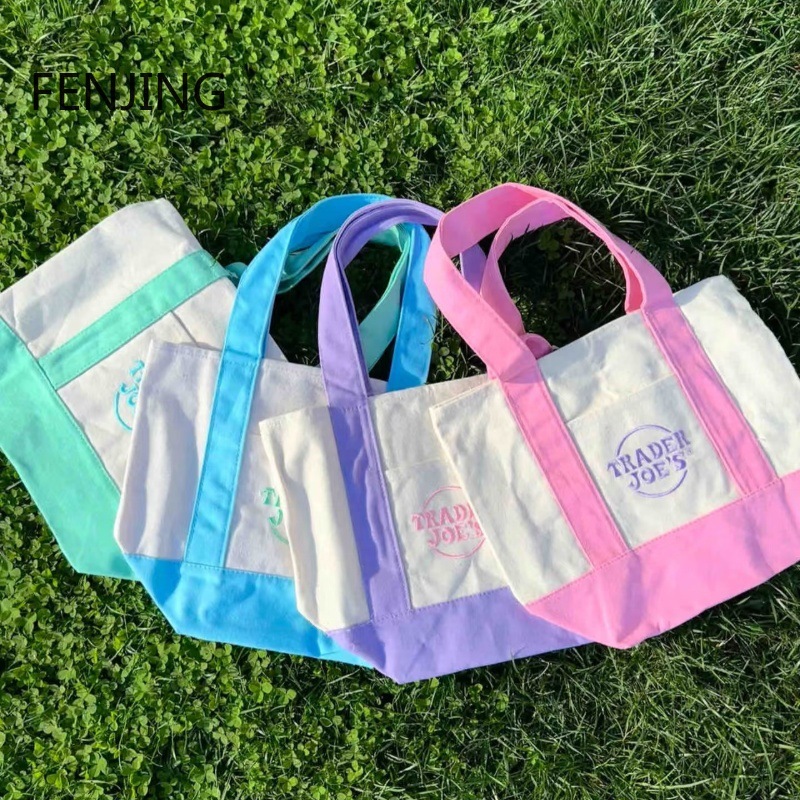Embroidery Font - Tas Belanja Kanvas Fashion Tas Tangan