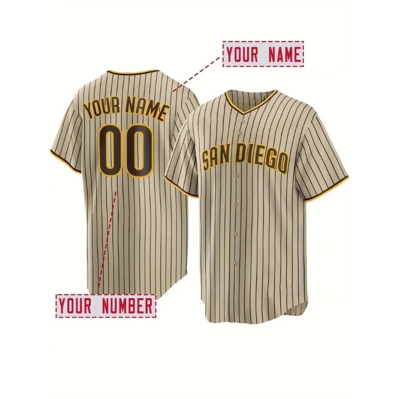 Embroidery Names - Nama dan Nomor Kustom Jersey Bisbol