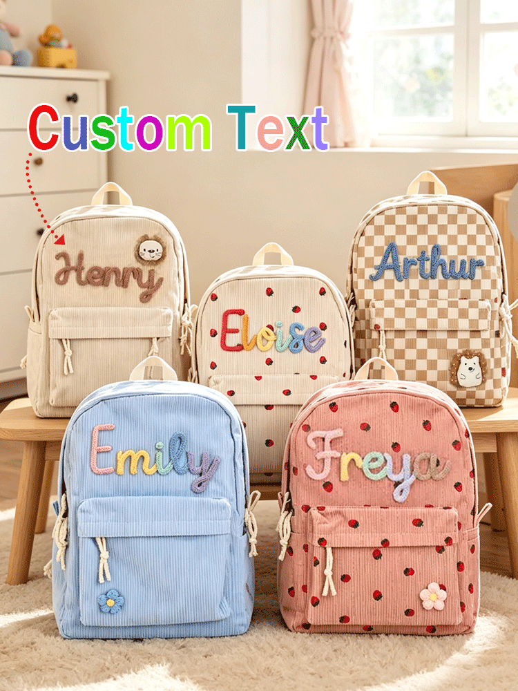 Embroidery Names - [Custom] Tas Ransel Kembali ke Sekolah