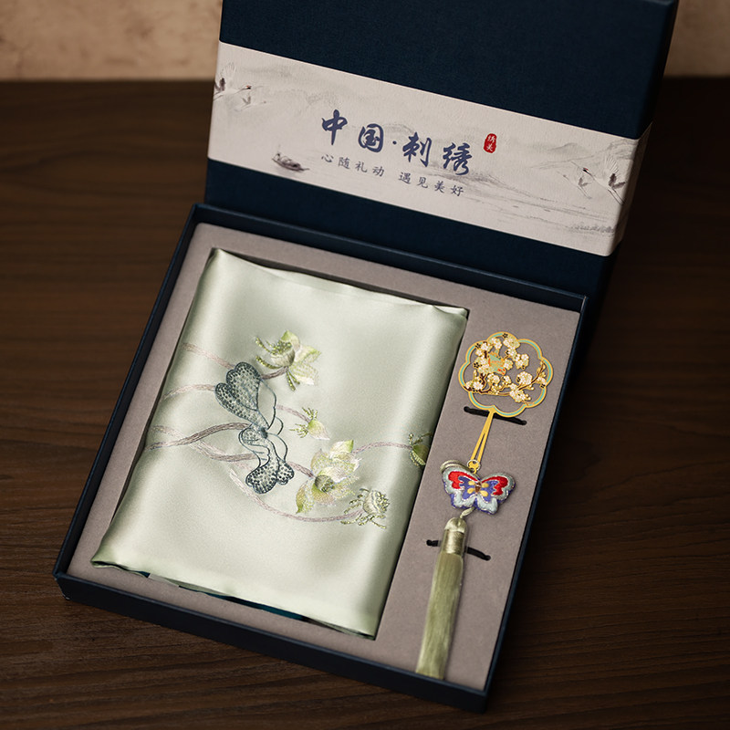 Embroidery Set - Set Kotak Hadiah Syal dan Penanda
