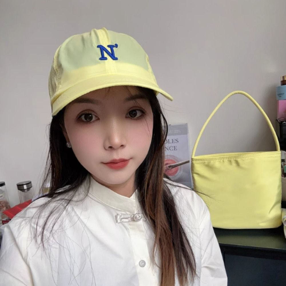 Embroidery Letter N - Topi Baseball Bordir Huruf N Cepat