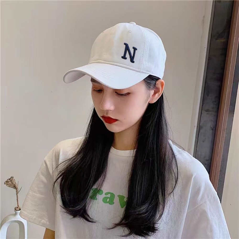 Embroidery Letter N - Topi Bisbol Bordir Huruf N Baru