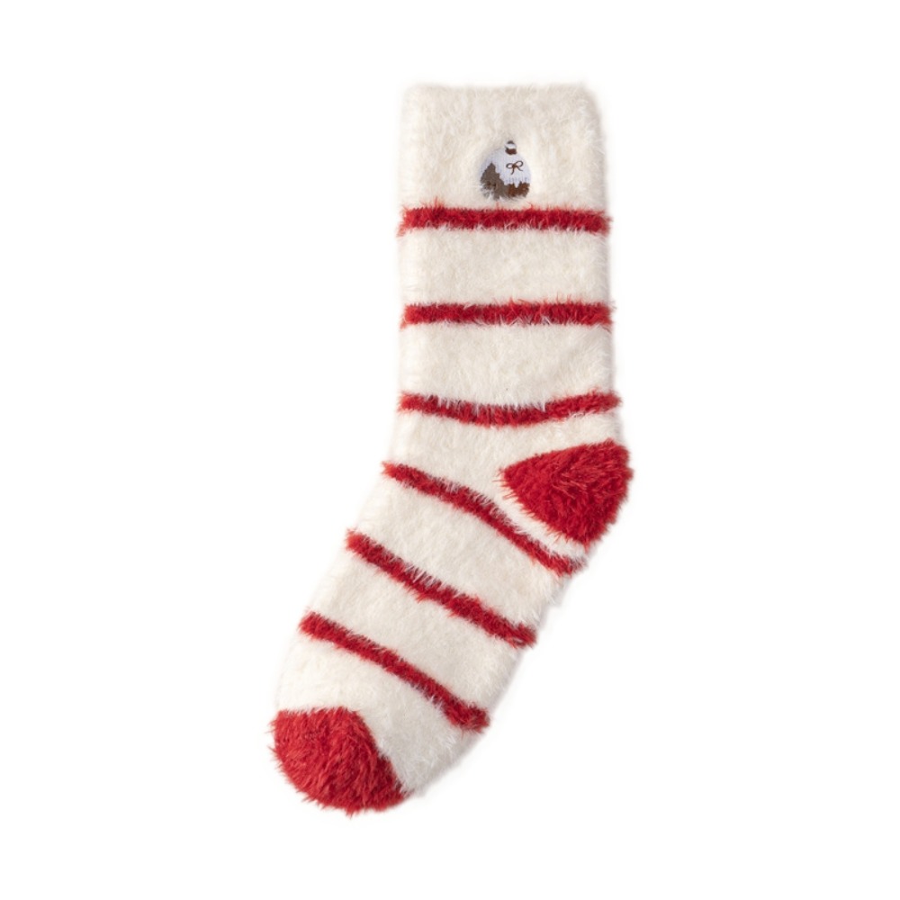 Embroidery Xmas Tree - Kaus Kaki Tebal Motif Pohon Natal,