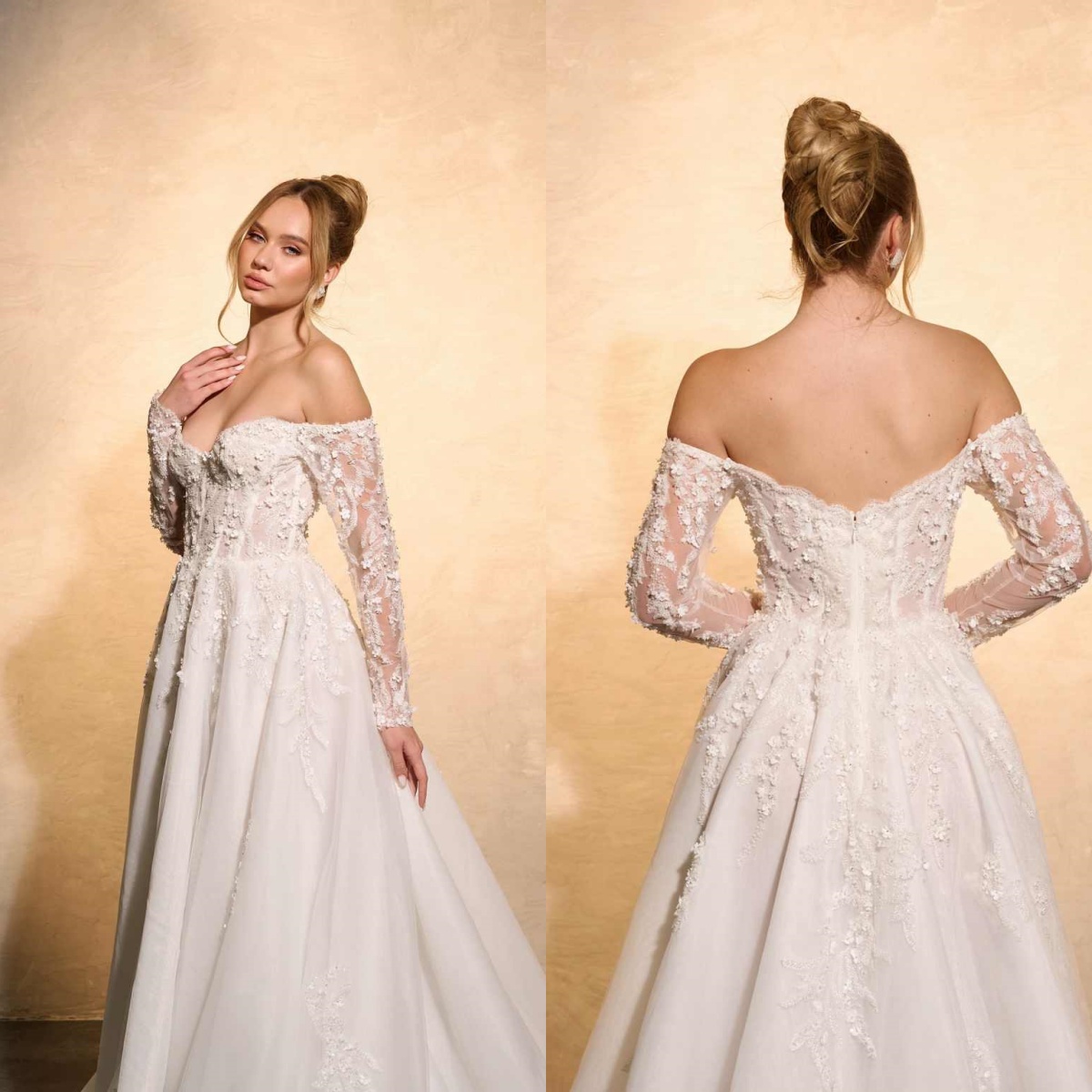 Embroidery Online Design - Gaun Pengantin Elegan Gaun Putri Panjang