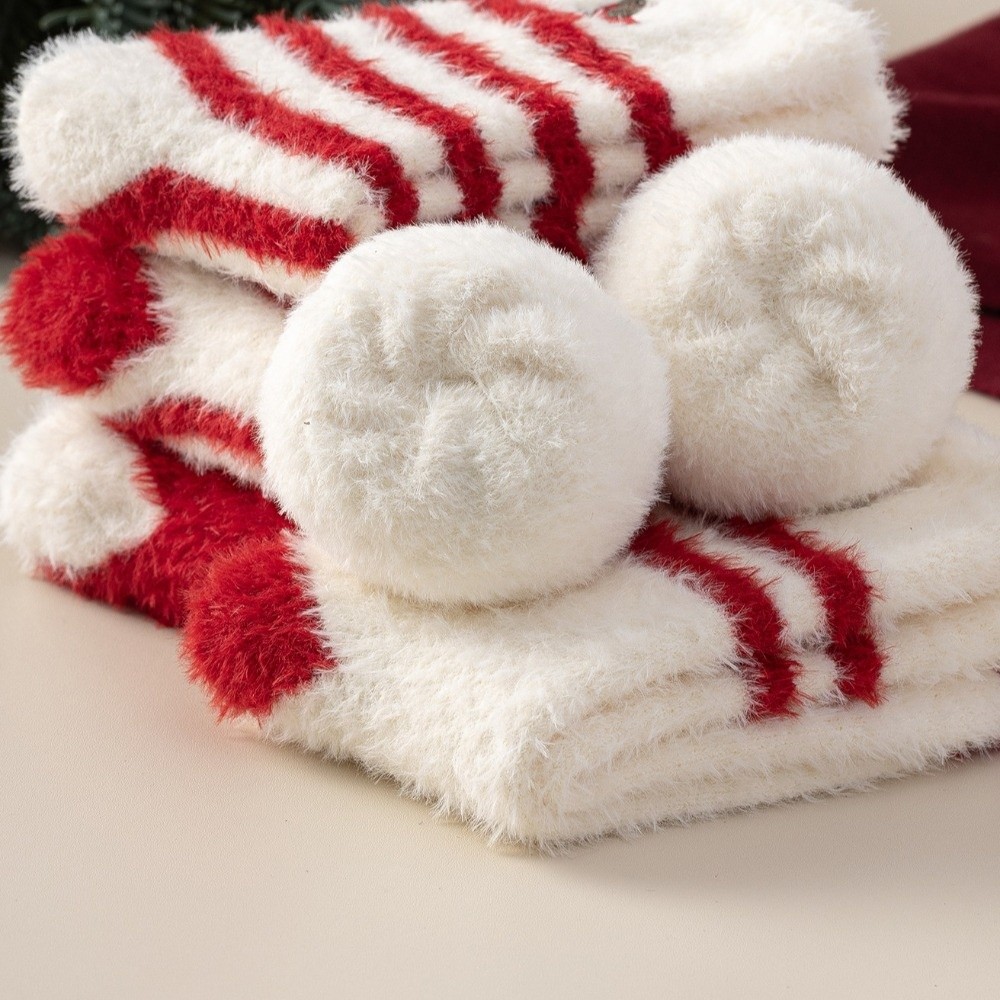 Embroidery Xmas Tree - Kaus Kaki Natal Tebal Motif Pohon