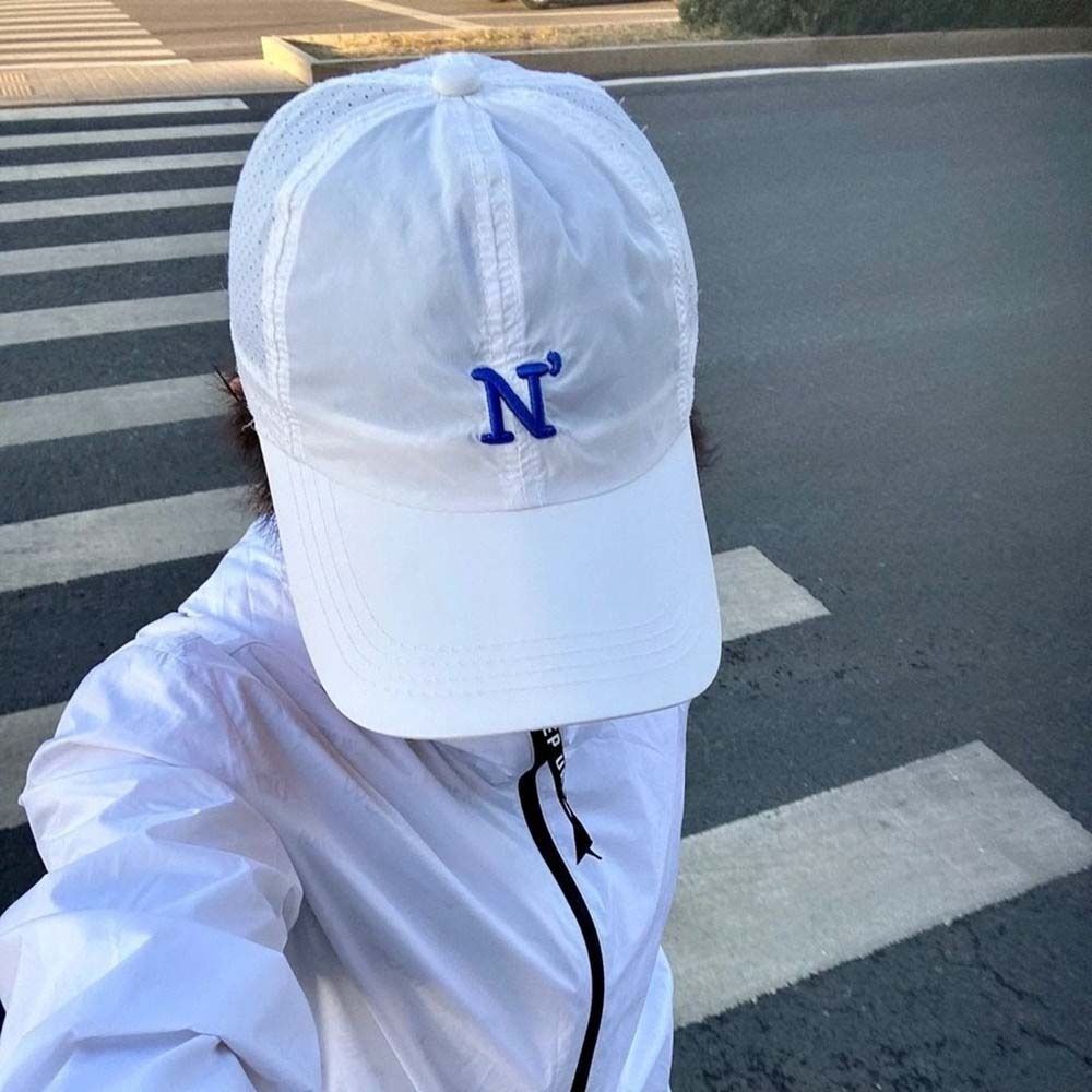 Embroidery Letter N - Topi Bisbol Cepat Kering Bordir Huruf