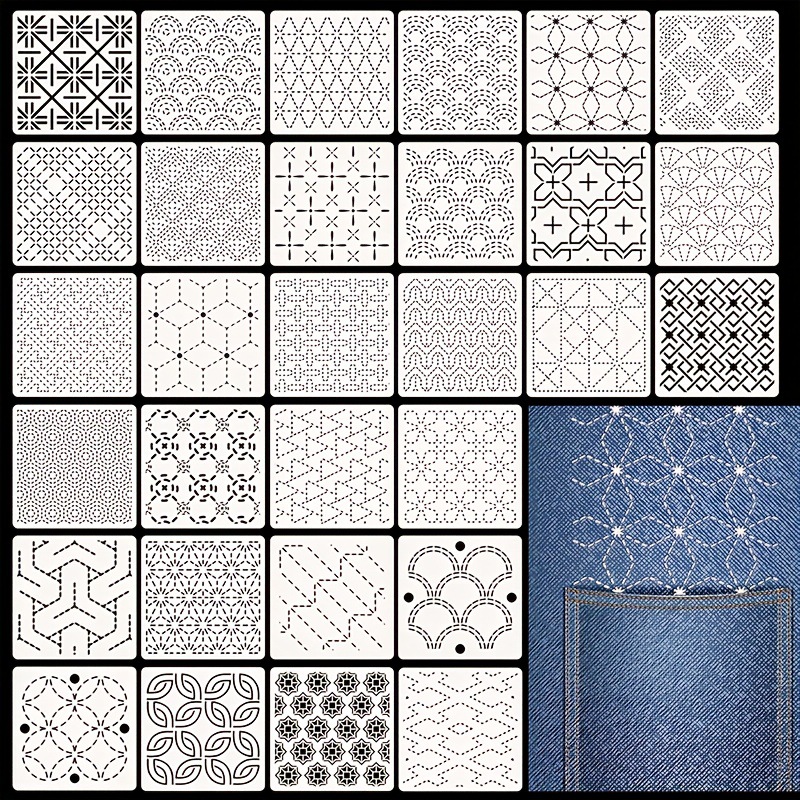 Embroidery And Quilting - 30 Buah Templat Bordir Pola Bordir