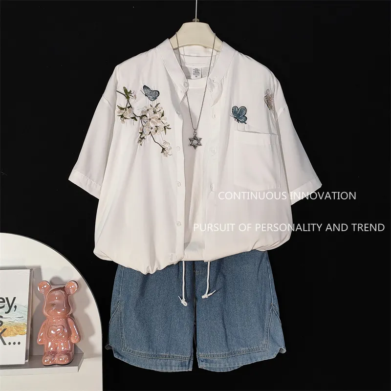Embroidery Set - Setelan 3 Potong Pria Gaya Cina