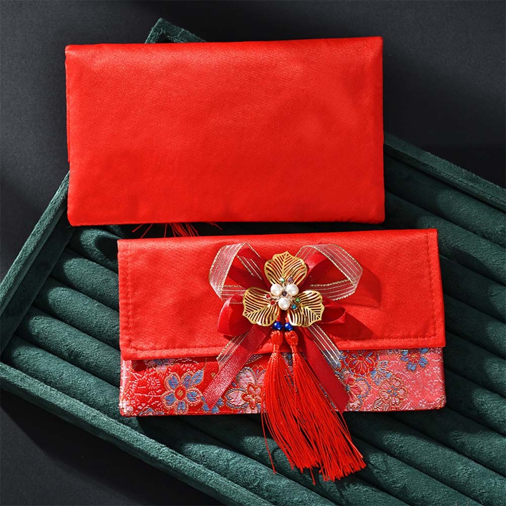 Embroidery Red - Kata-kata Ucapan Selamat Tahun Baru Amplop