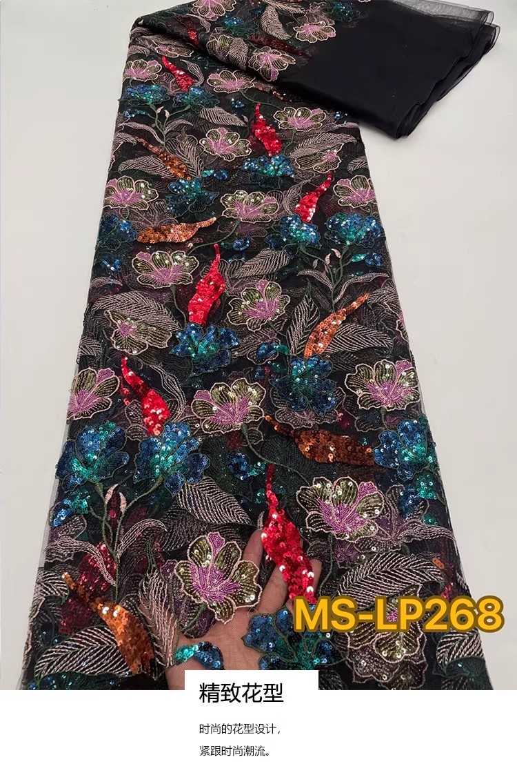 Embroidery Underlay - 1 yard Kain Bordir Payet Bunga