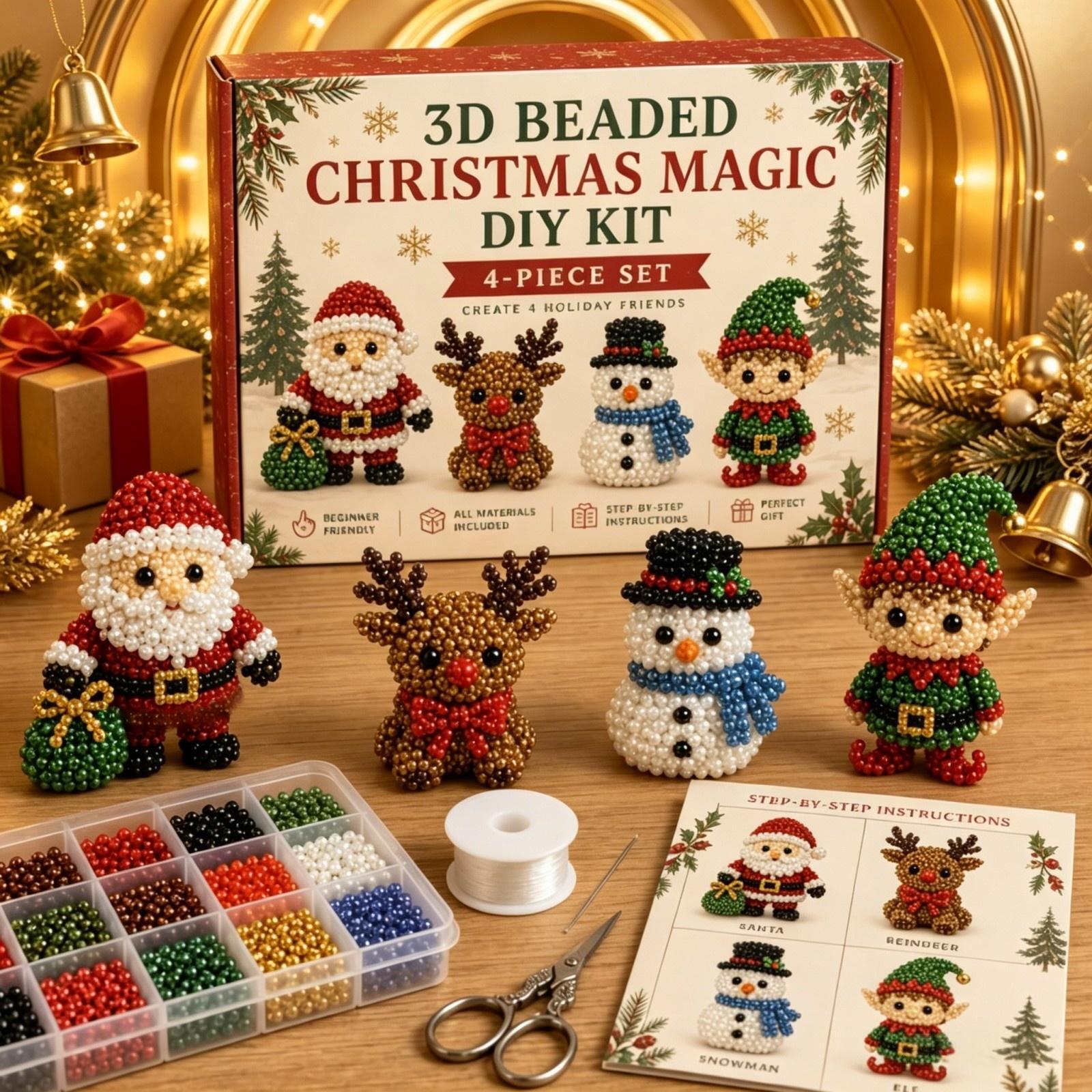 Embroidery Xmas Tree - Kit Lukisan Berlian 3D Kucing Natal