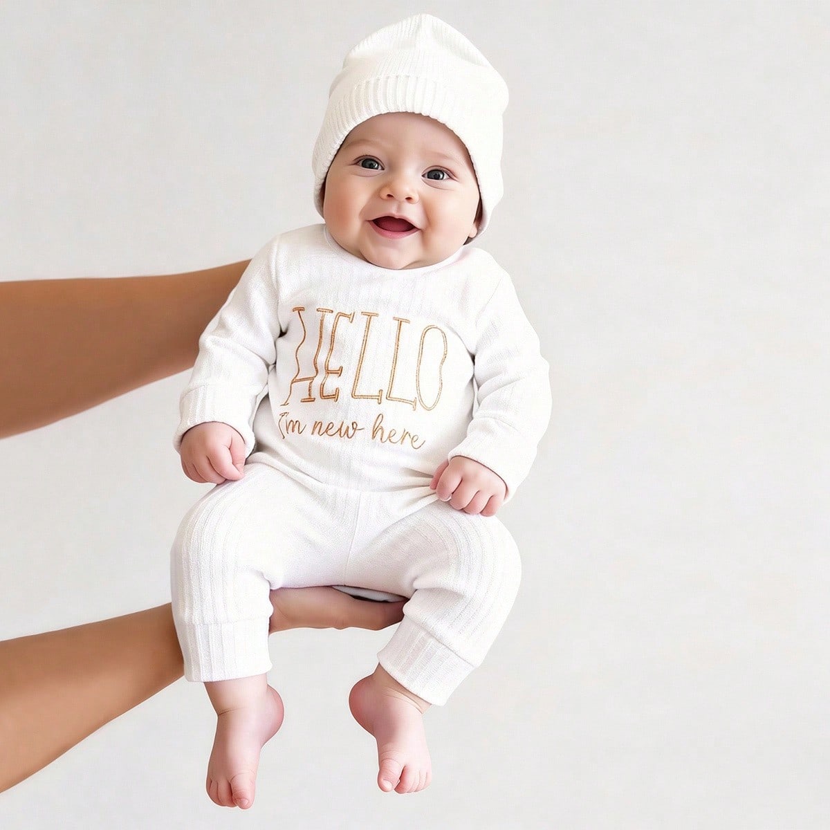Embroidery Font - Ylsteed Romper Bayi Baru Lahir dengan