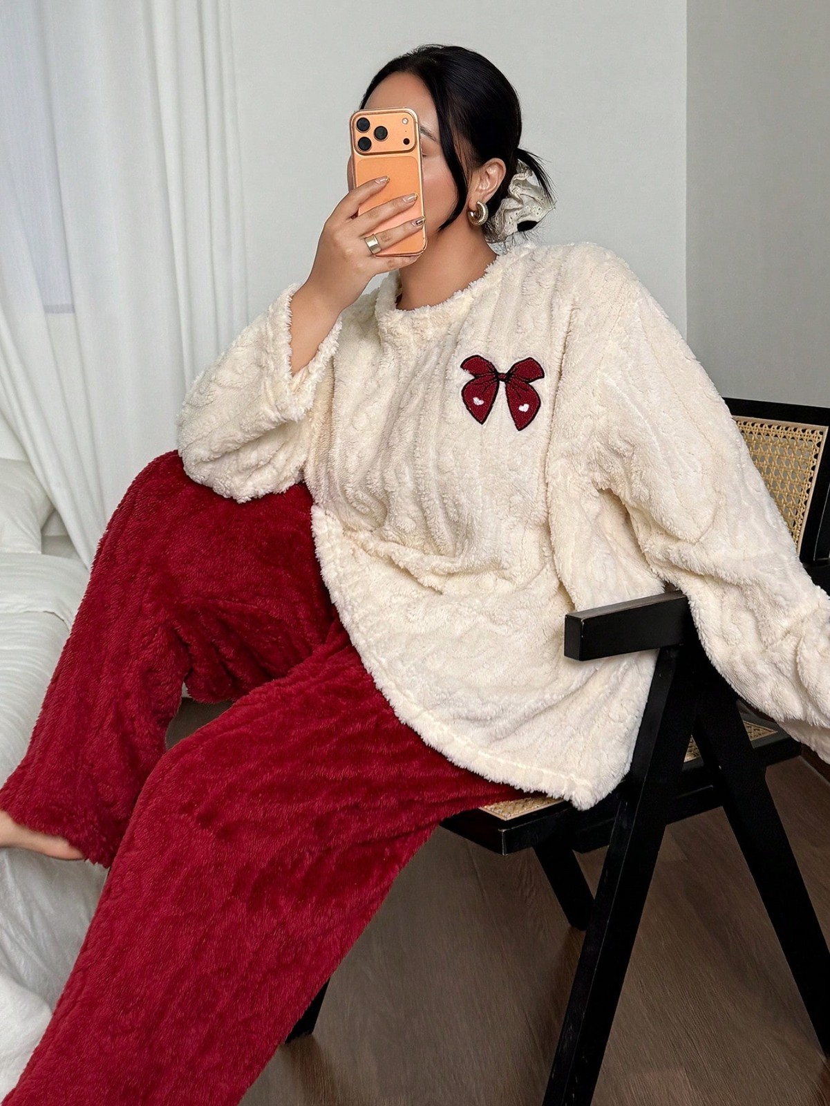 Embroidery Set - Piyama Wanita Ukuran Besar 1XL-5XL Musim