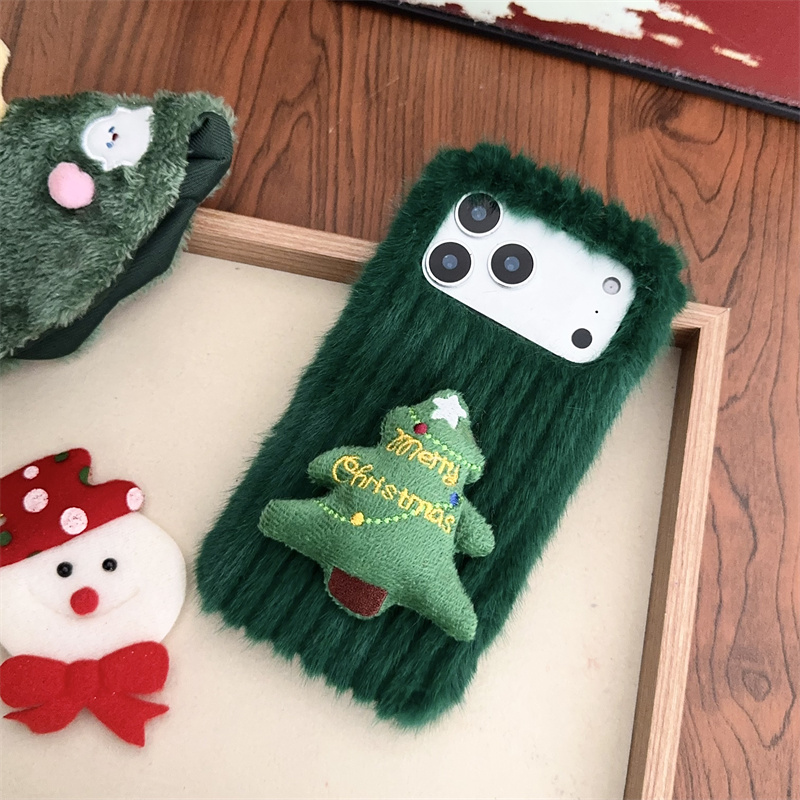 Casing Ponsel Pohon Natal Berb - Embroidery Xmas Tree ulasan dan harga