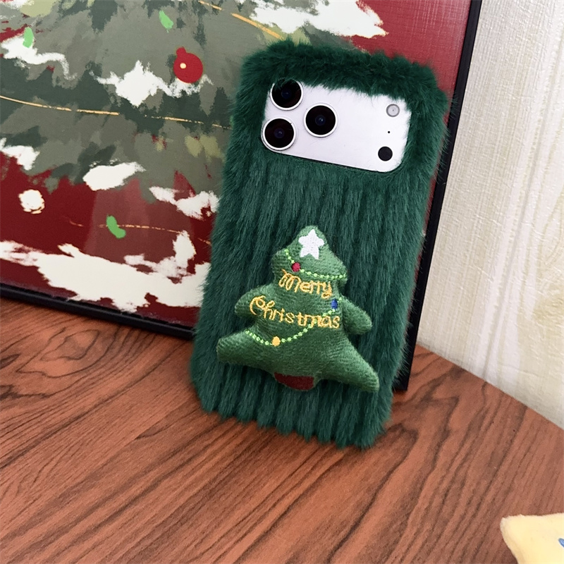 Casing Ponsel Pohon Natal Berb - Embroidery Xmas Tree ulasan dan harga