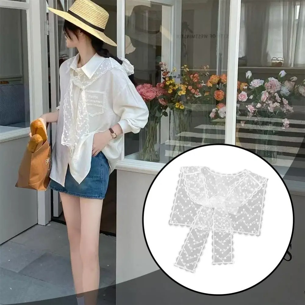 Syal Selendang Renda Berongga  - Embroidery Shawl ulasan dan harga
