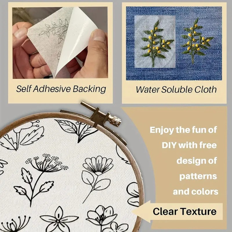 10 Buah Penstabil Bordir Larut - Embroidery On Leather ulasan dan harga