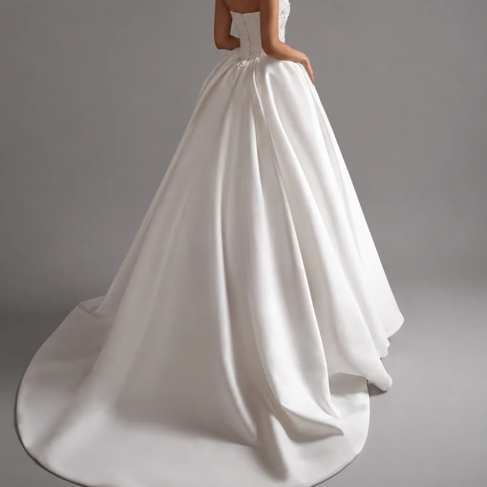 Gaun Pengantin Elegan yang Dap - Embroidery Online Design ulasan dan harga
