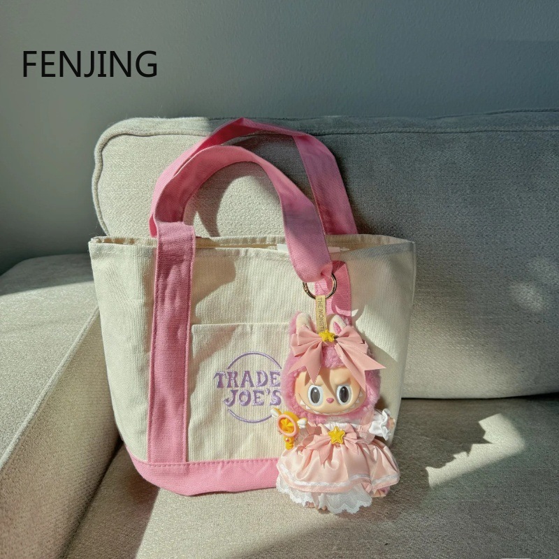 Tas Belanja Kanvas Fashion Tas - Embroidery Font ulasan dan harga