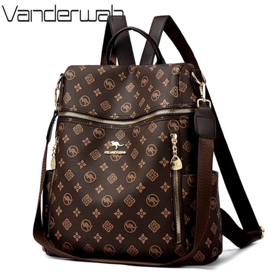 Tas Ransel Kulit Lembut Wanita - Embroidery Font ulasan dan harga
