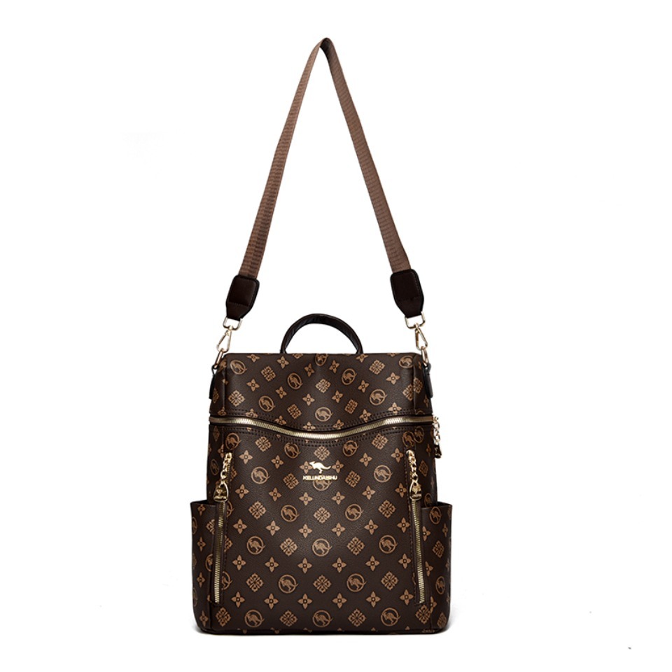 Tas Ransel Kulit Lembut Wanita - Embroidery Font ulasan dan harga