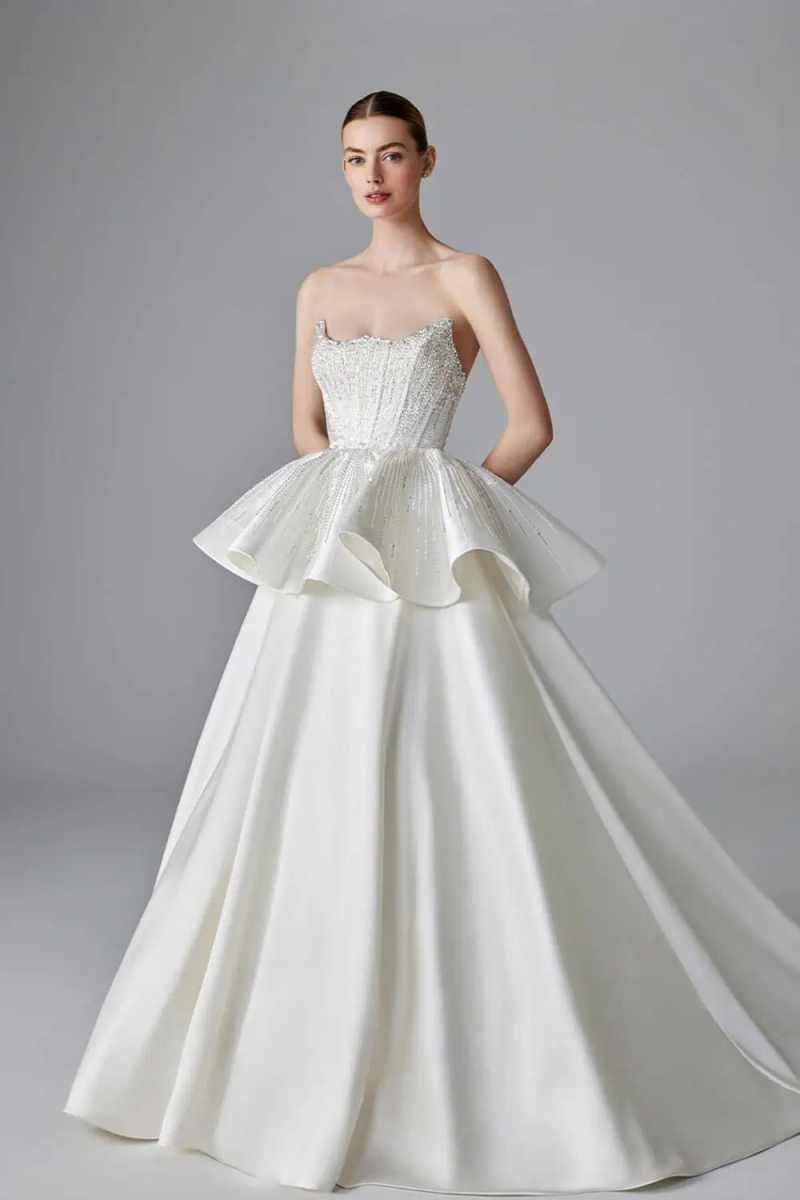 Gaun Pengantin Elegan Gaun Put - Embroidery Online Design ulasan dan harga