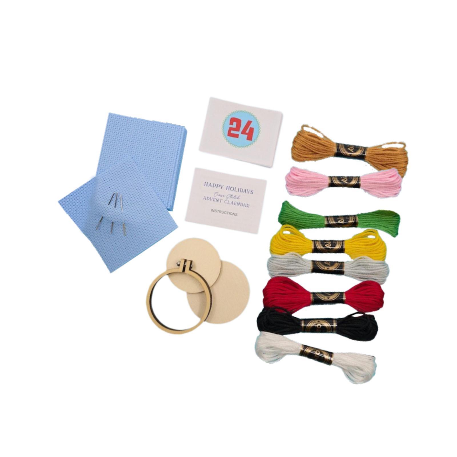 Kalender Advent Natal, Kit Sul - Embroidery Xmas Tree ulasan dan harga