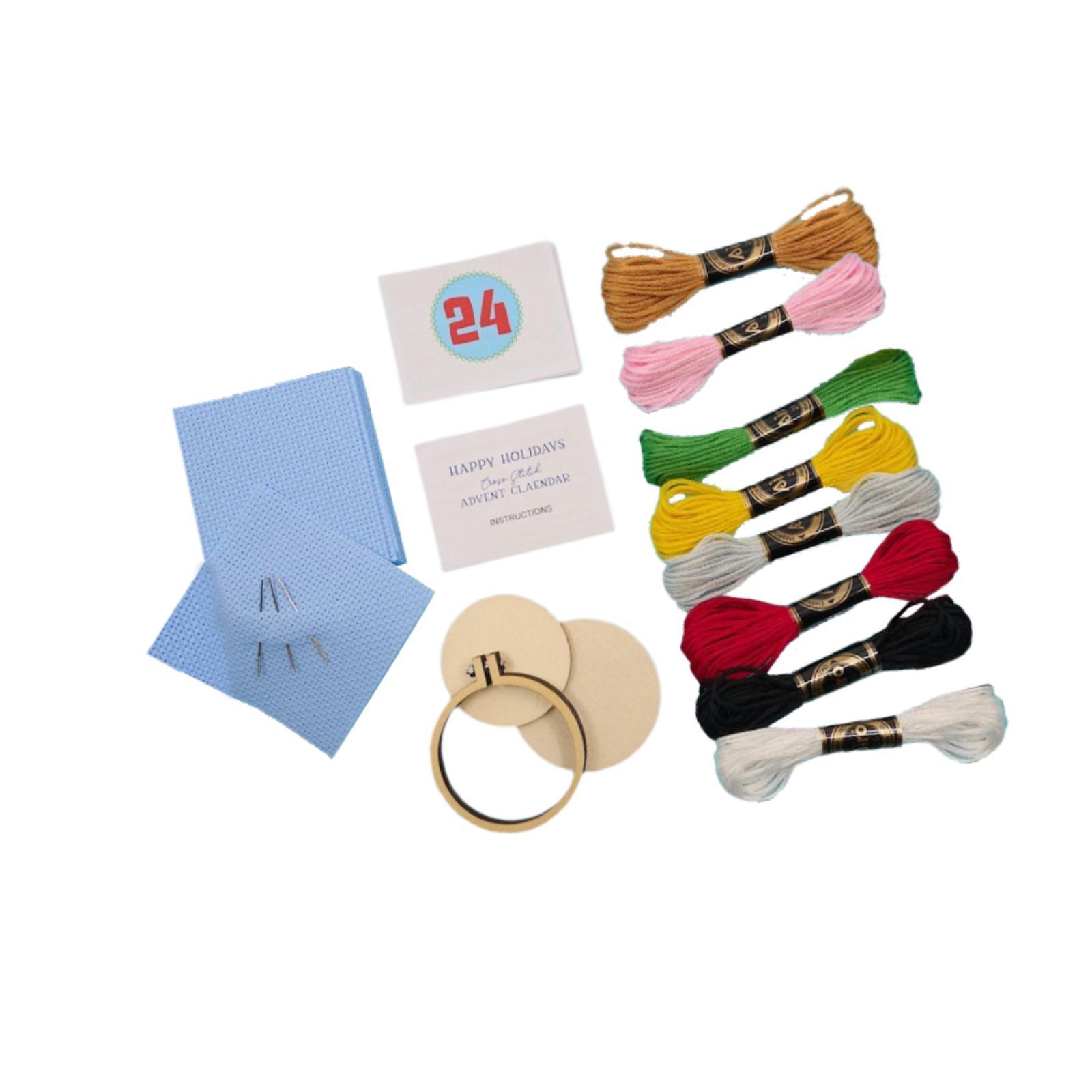 Kalender Advent Natal, Kit Sul - Embroidery Xmas Tree ulasan dan harga
