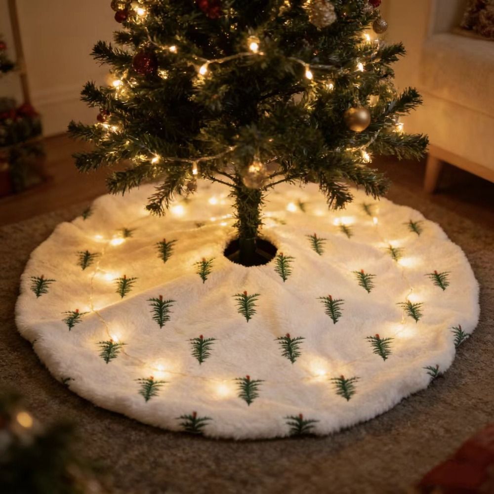 Aksesoris Natal, Alas Pohon Na - Embroidery Xmas Tree ulasan dan harga