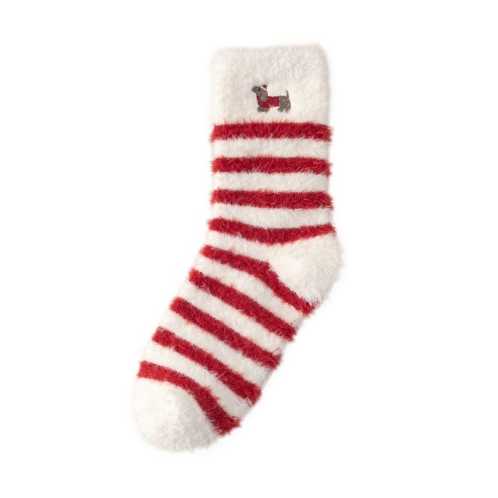 Kaus Kaki Natal Tebal Motif Po - Embroidery Xmas Tree ulasan dan harga