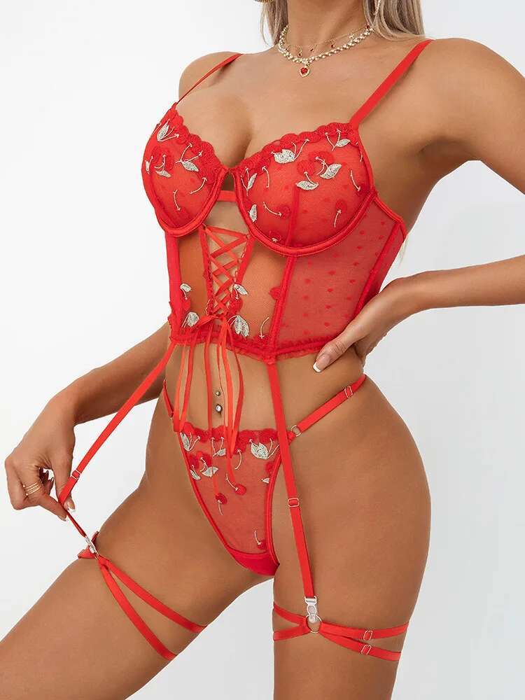 Bodysuit Jaring Renda Transpar - Embroidery Underlay ulasan dan harga