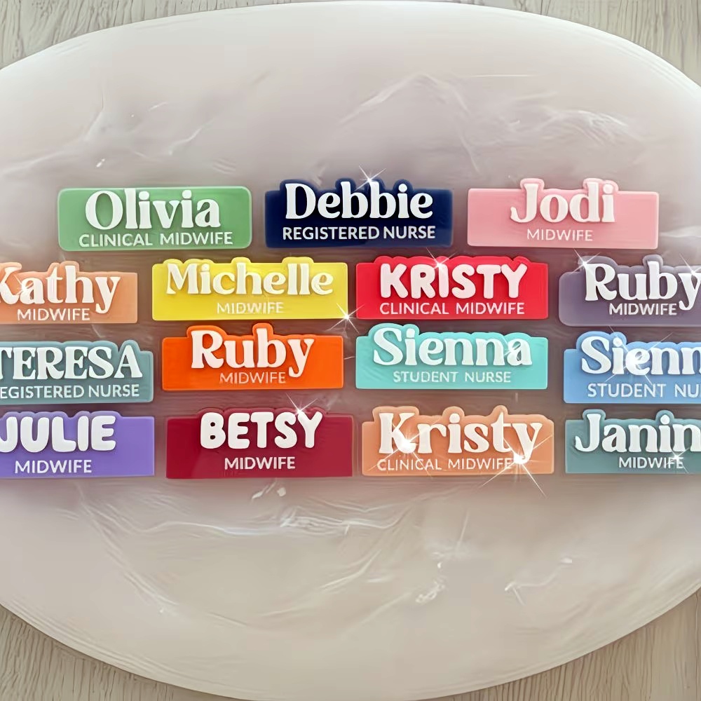 Bros Pin Nama Kustom Pilihan W - Embroidery Names ulasan dan harga