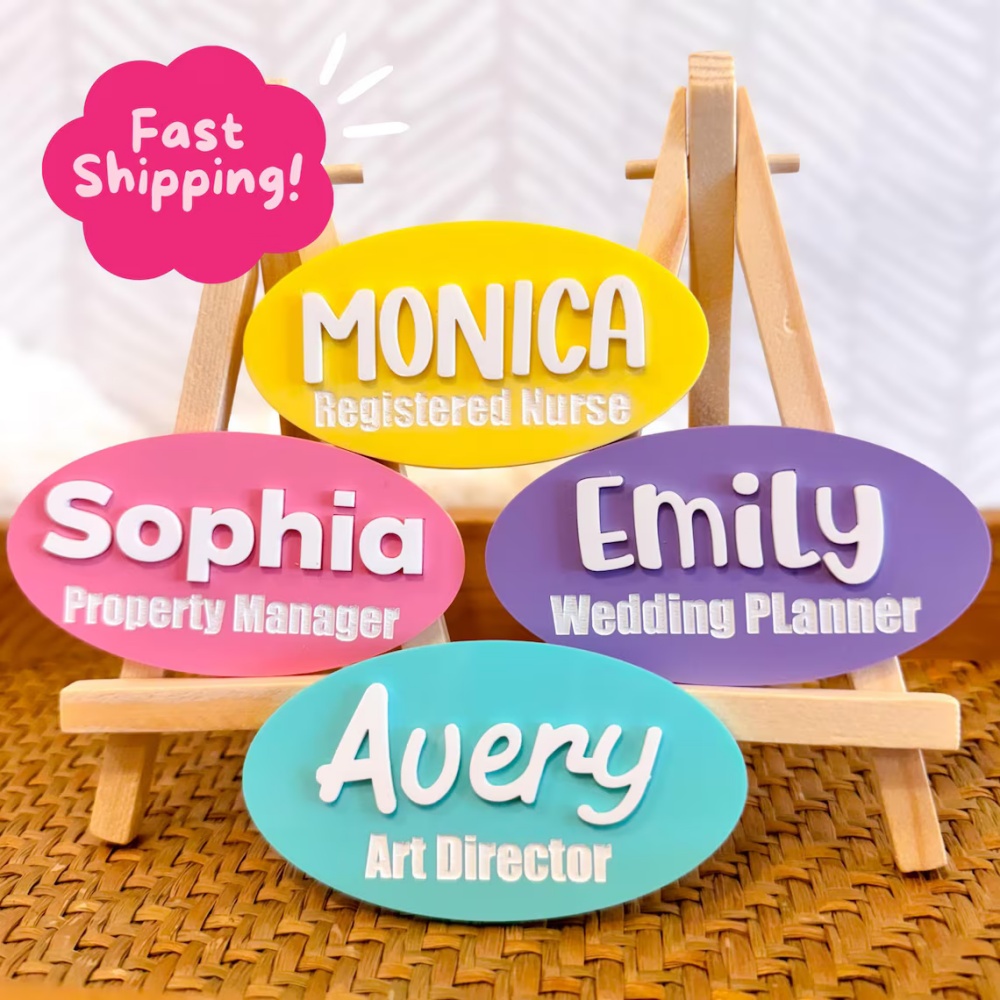 Bros Pin Nama Kustom Pilihan W - Embroidery Names ulasan dan harga
