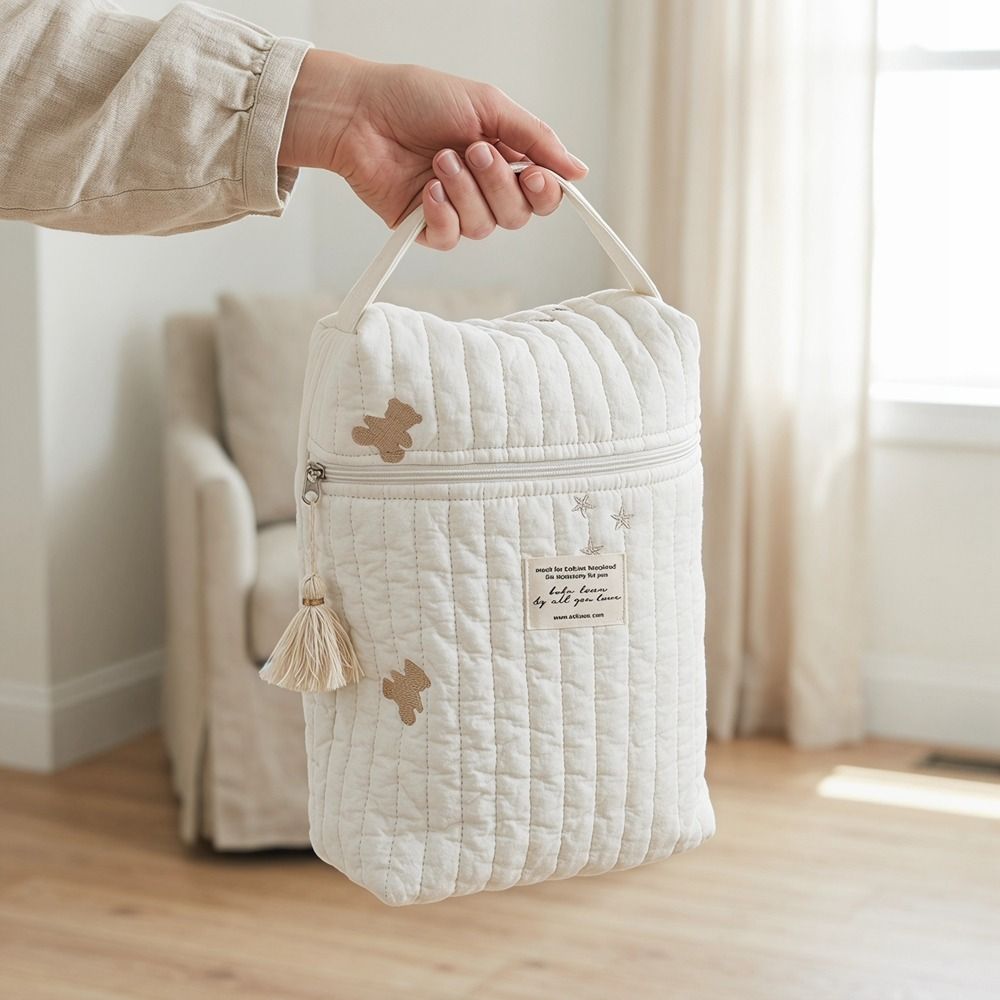 Tas Popok Bayi Portabel Berlap - Embroidery And Quilting ulasan dan harga