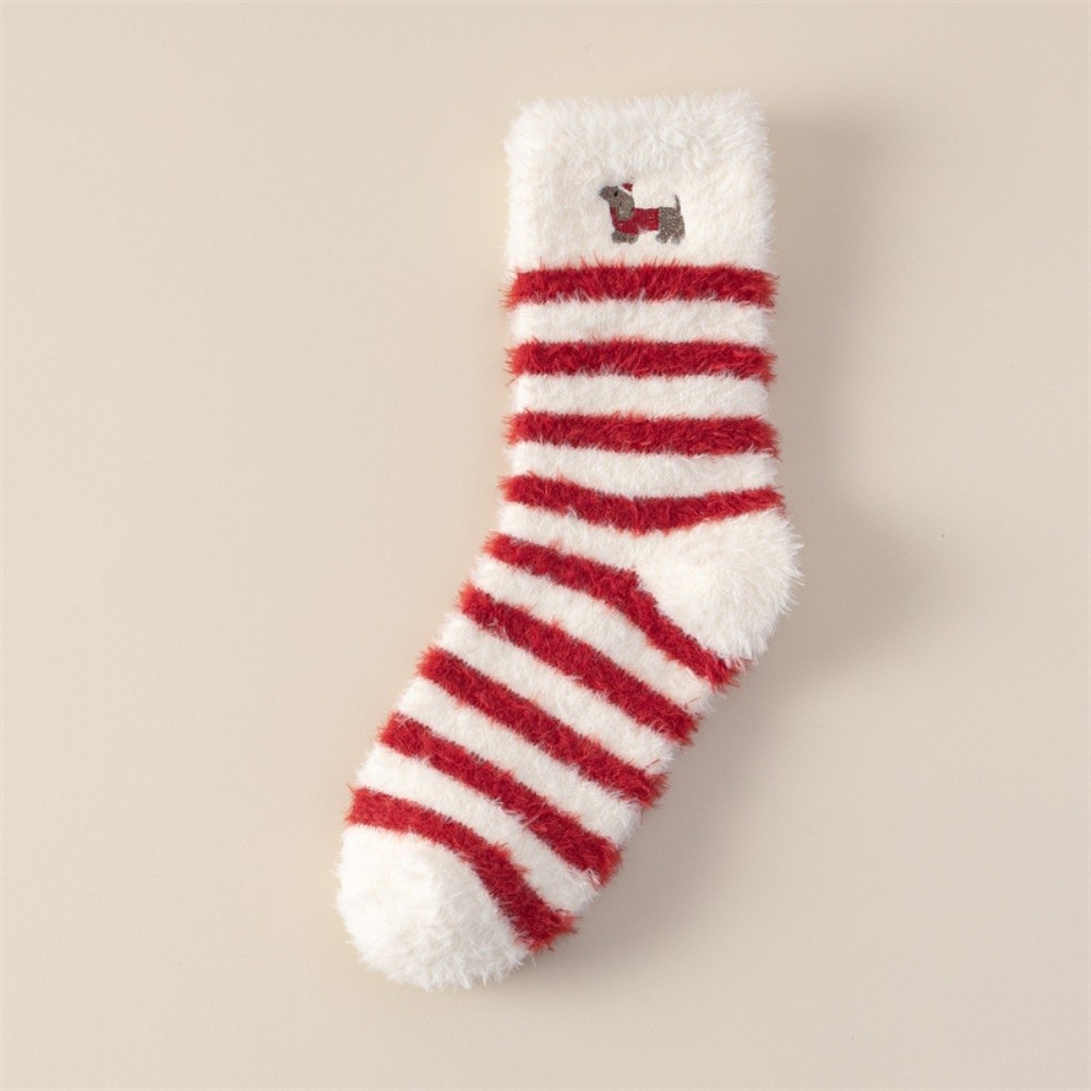 Kaus Kaki Natal Tebal Motif Po - Embroidery Xmas Tree ulasan dan harga