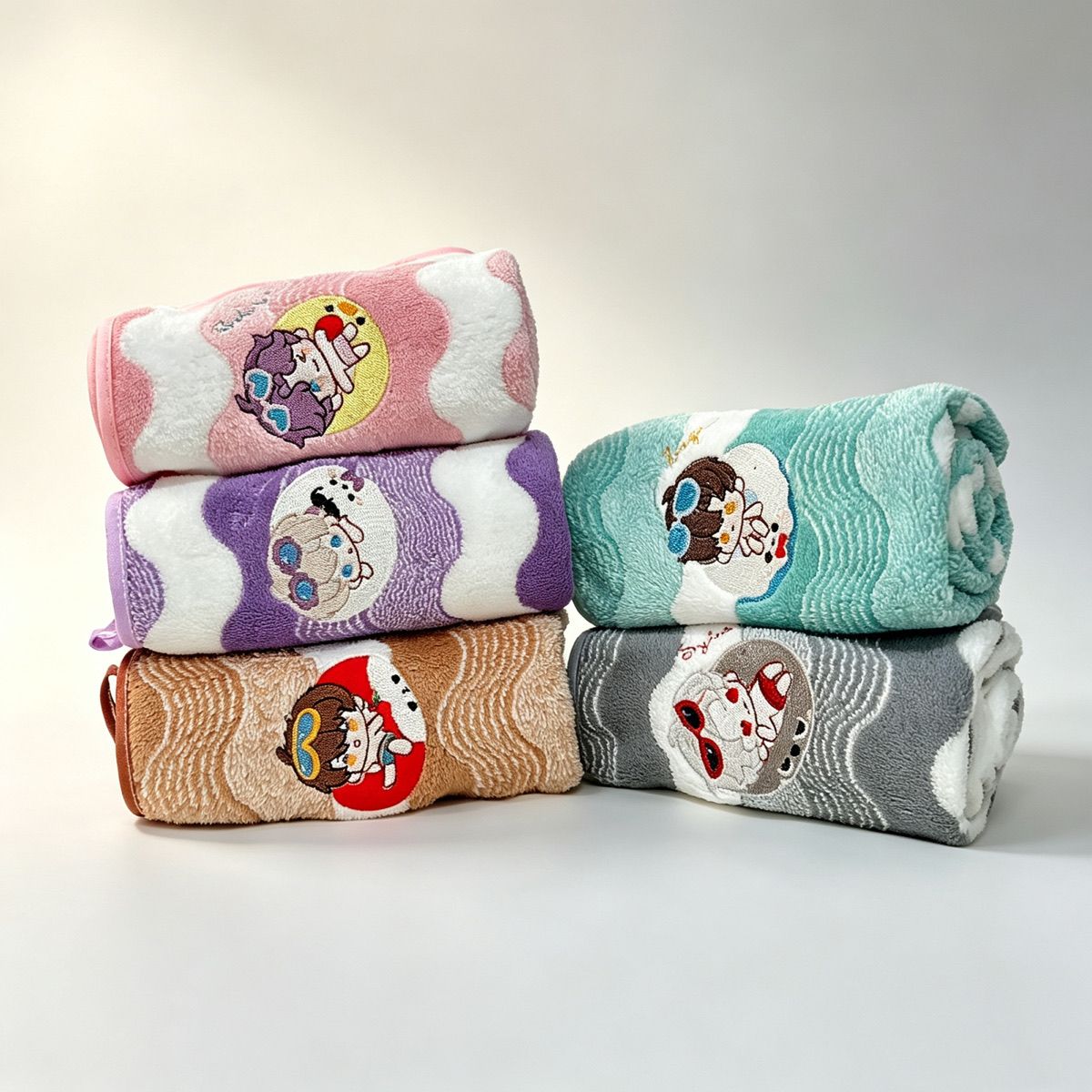 Handuk Tangan Anime Love and D - Embroidery Set ulasan dan harga