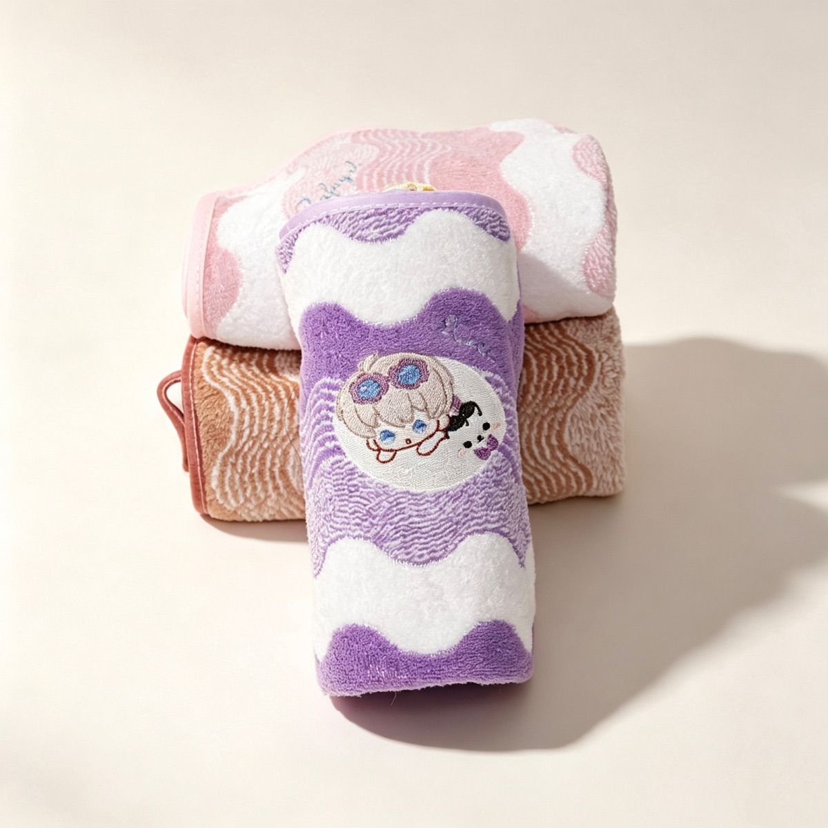 Handuk Tangan Anime Love and D - Embroidery Set ulasan dan harga