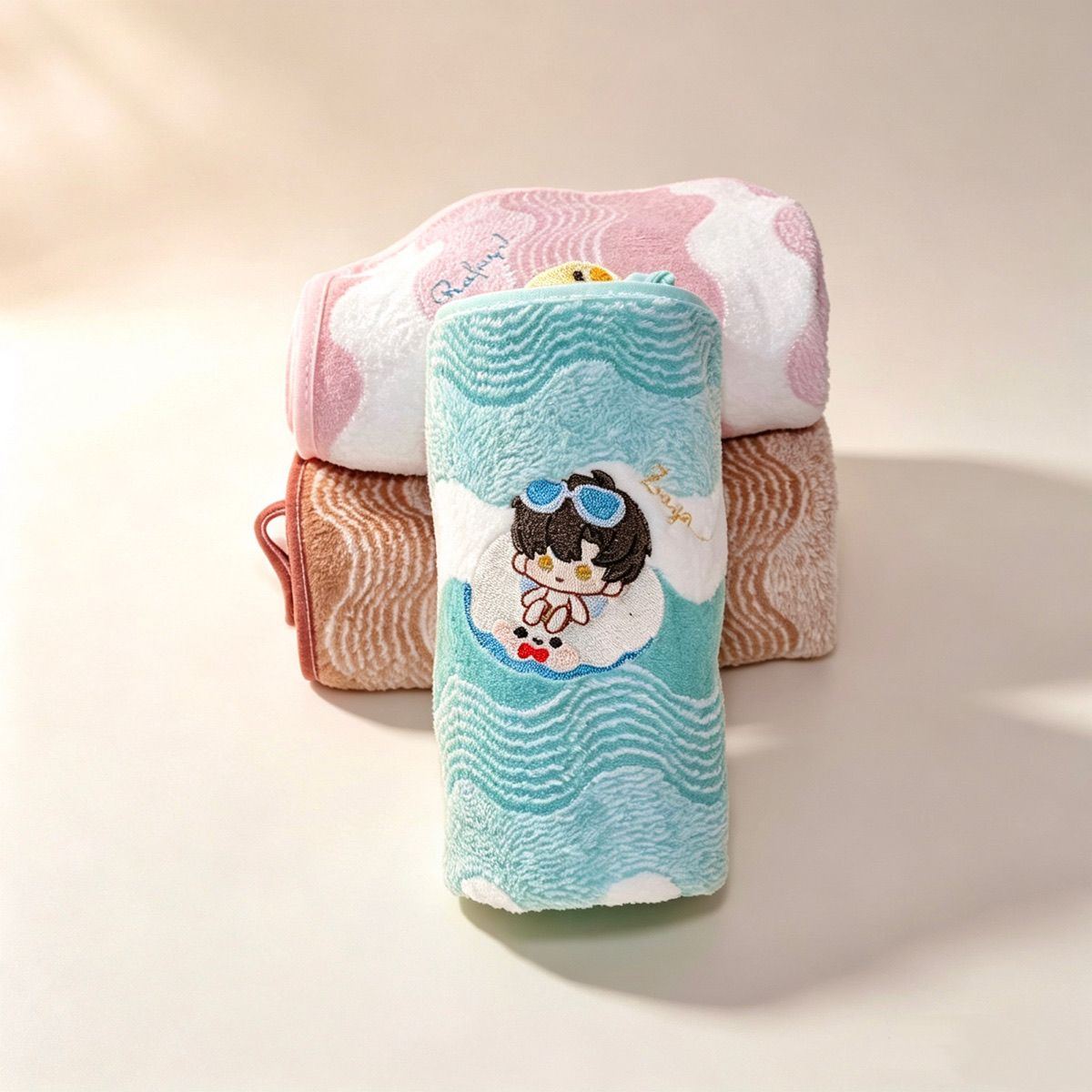 Handuk Tangan Anime Love and D - Embroidery Set ulasan dan harga