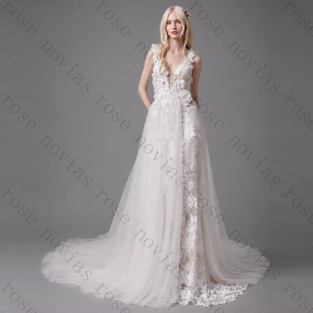 Gaun pengantin desain punggung - Embroidery Online Design ulasan dan harga