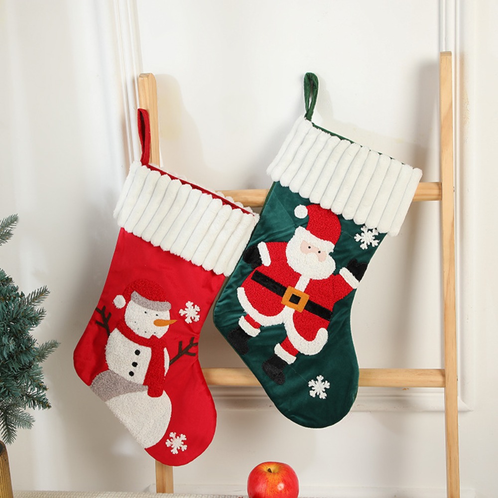 Kantong Natal Bordir Gantung y - Embroidery Xmas Stocking ulasan dan harga