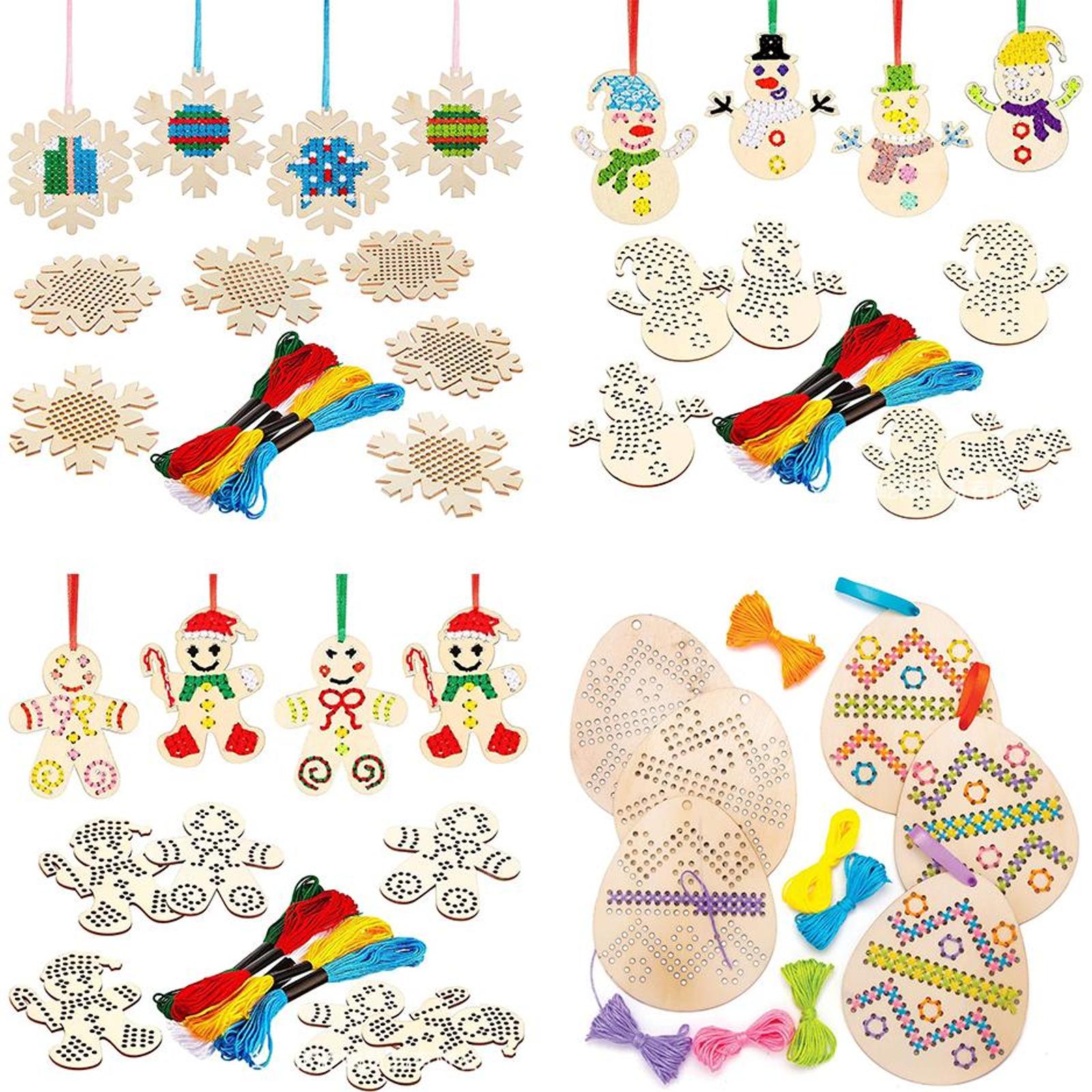 Liontin Gantung Sulaman Telur  - Embroidery Xmas Tree ulasan dan harga