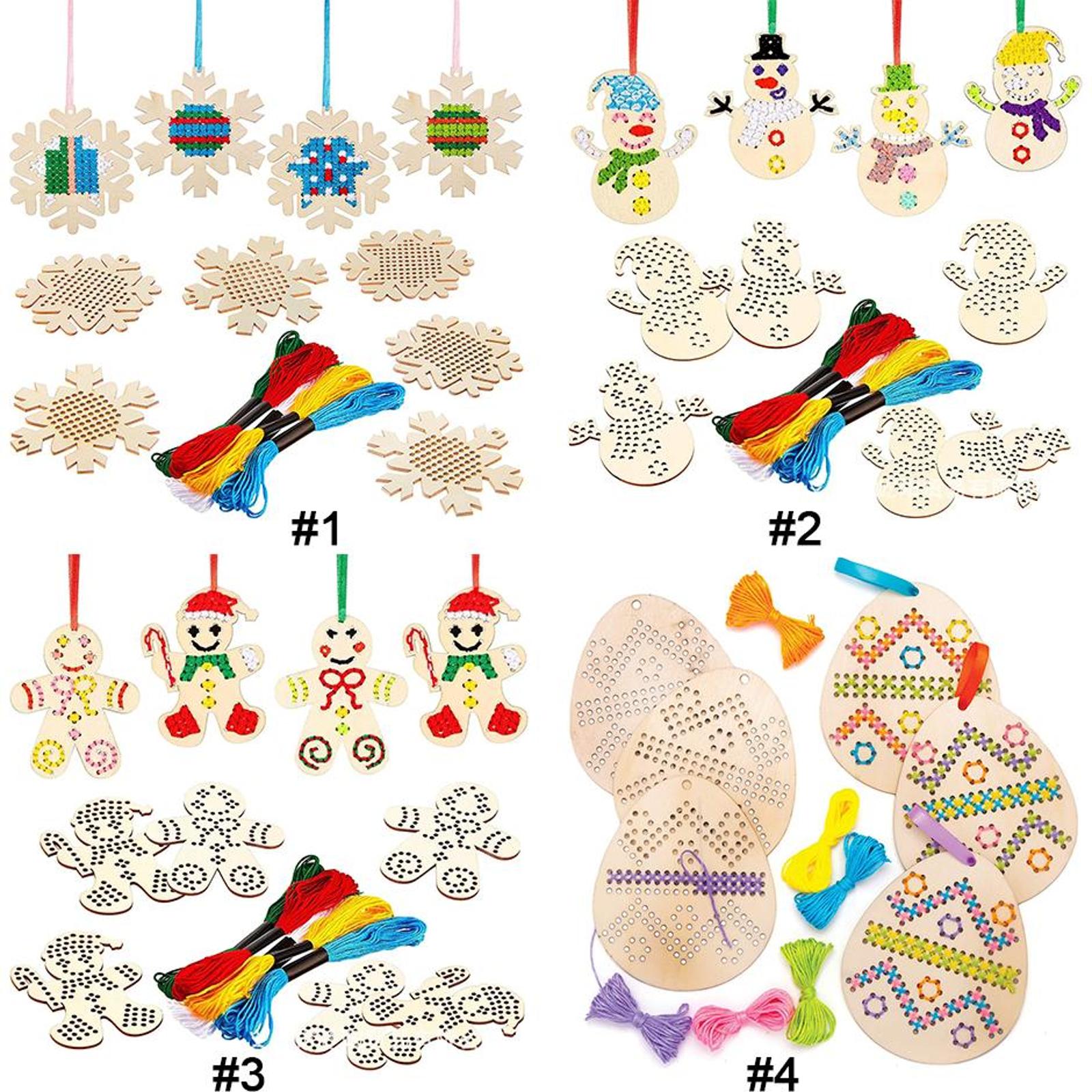 Liontin Gantung Sulaman Telur  - Embroidery Xmas Tree ulasan dan harga