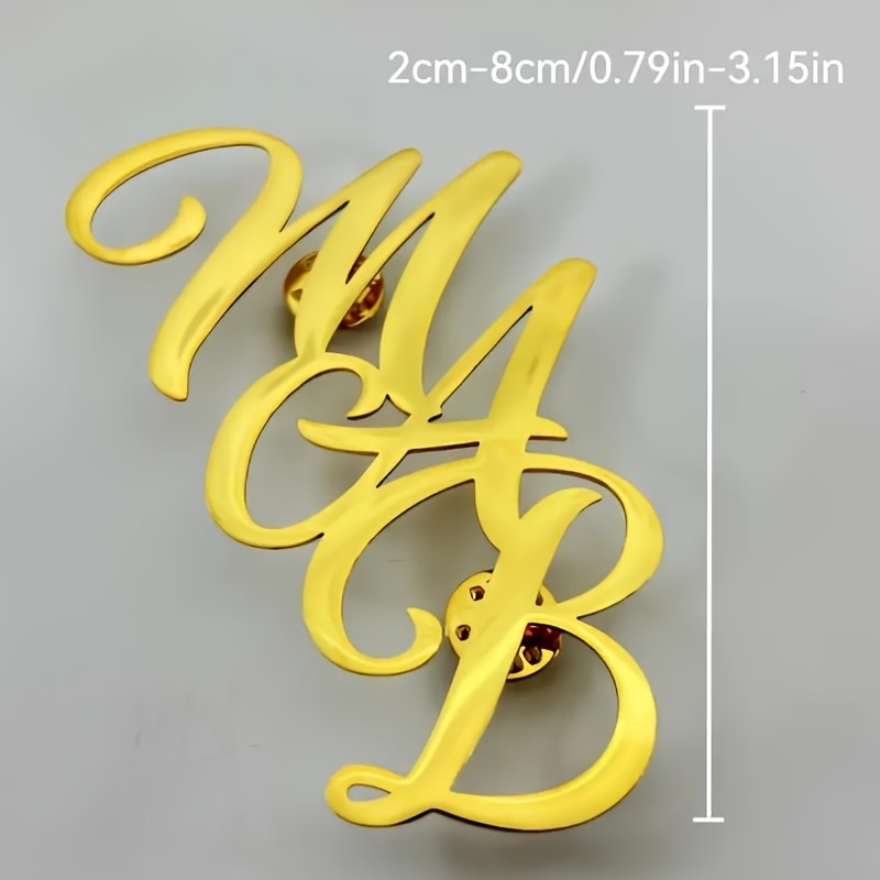Bros Pribadi Pin Kerah Baja Ta - Embroidery Names ulasan dan harga