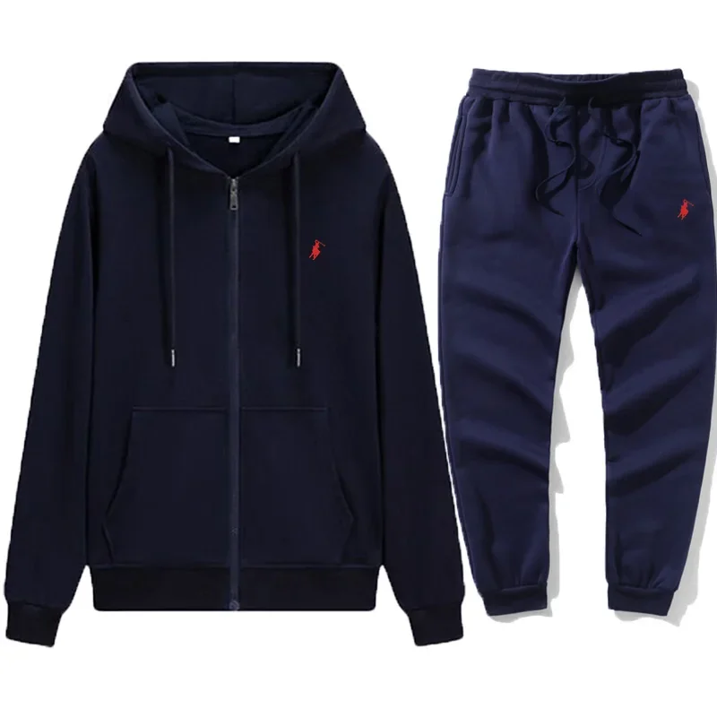 Setelan Hoodie Klasik Pria 202 - Embroidery Set ulasan dan harga