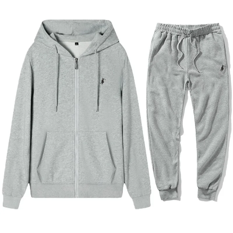 Setelan Hoodie Klasik Pria 202 - Embroidery Set ulasan dan harga