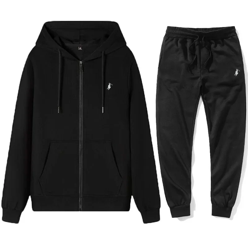 Setelan Hoodie Klasik Pria 202 - Embroidery Set ulasan dan harga