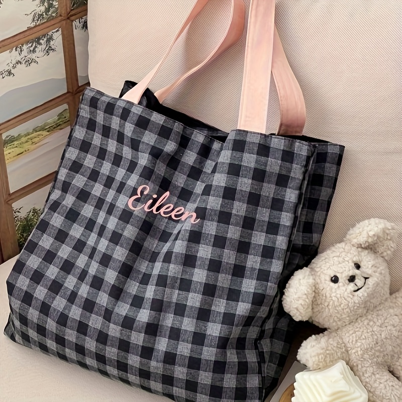 Tas Tote Bordir Nama Kustom Ta - Embroidery Names ulasan dan harga