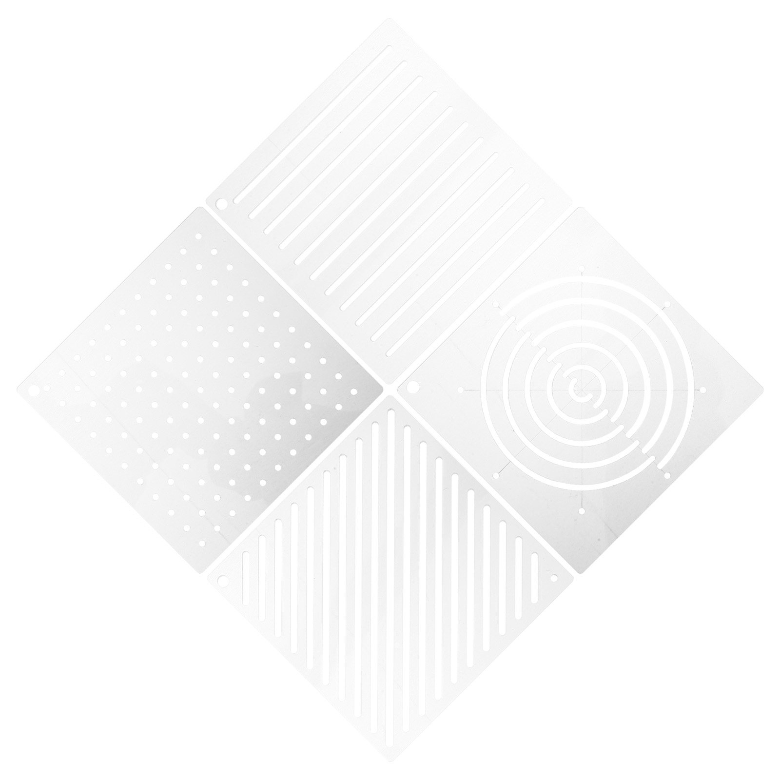 4 Buah Template Quilting Akril - Embroidery And Quilting ulasan dan harga