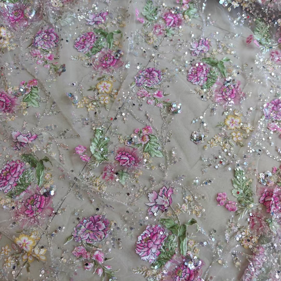 Kain Renda Manik-manik Mewah L - Embroidery Underlay ulasan dan harga